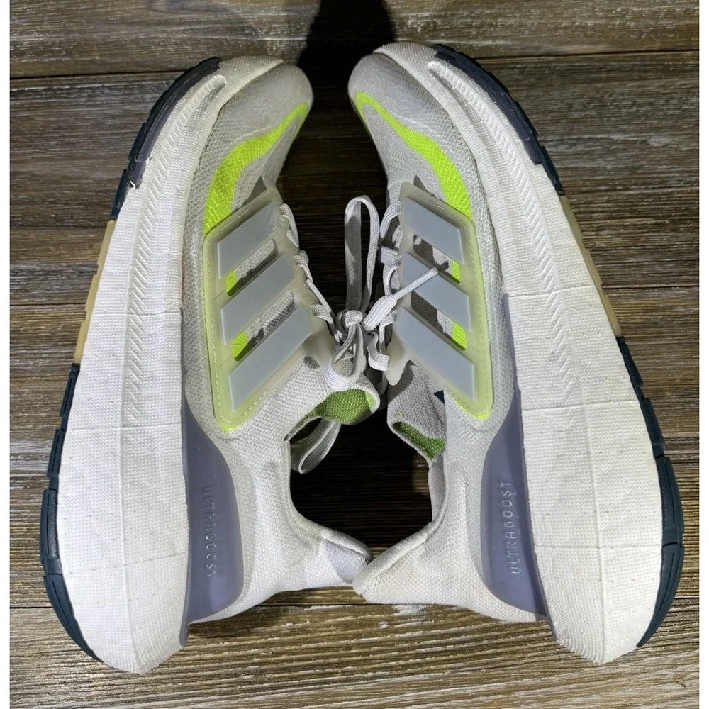 Adidas Ultraboost Light W Cloud White‎ Wonder Blue Lemon IE1775 Women's Size 8